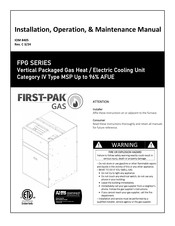 First Co First-Pak FPG33N9024C Installation, Operation & Maintenance Manual