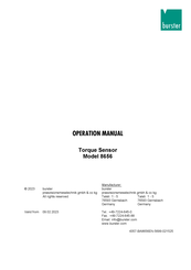 Burster DIGIVISION 8656 Operation Manual