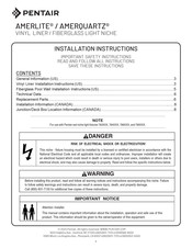 Pentair Amerlite Installation Instructions Manual