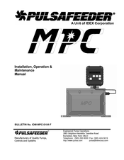 Idex PULSAFEEDER MPC Installation, Operation & Maintenance Manual