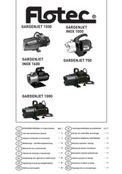 Flotec GARDENJET INOX 1000 Use And Maintenance Manual
