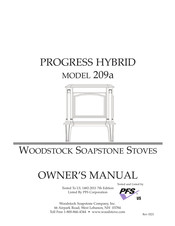 Woodstock Soapstone PROGRESS HYBRID 209a Owner's Manual