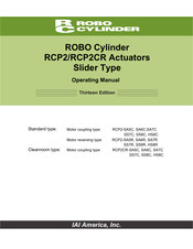 ROBO Cylinder RCP2CR-SA5C Operating Manual