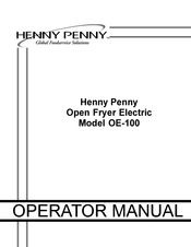 Henny Penny OE-100 Operator's Manual