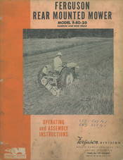 Ferguson F-EO-20 Assembly Instructions Manual