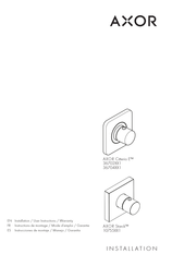 Hans Grohe AXOR Citterio E 36704 1 Series Installation/User Instructions/Warranty