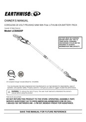EarthWise LCS0620P Owner's Manual