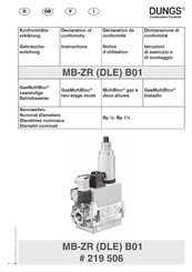 Dungs GasMultiBloc MB-ZR B01 Instructions Manual