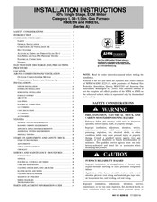 Carrier R80ESL Installation Instructions Manual
