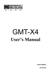 General Measure GMT-X4 User Manual