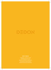 DEDON SEAX TABLE Assembly Instruction Manual