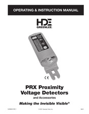 Greenlee ESB-PRX Operating Instructions Manual