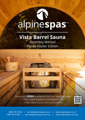 Alpine Spas Vista Barrel Sauna Assembly Manual