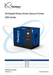 Quincy QSV 205 Instruction Manual
