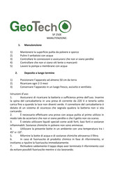 Geotech SP 250E Maintenance Manual