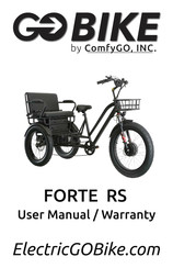 ComfyGo Mobility GOBIKE FORTE RS User Manual And Warranty