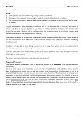 SmartSafe AC519 User Manual