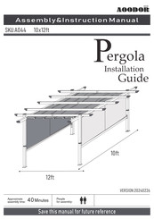 AOODOR A044 Assembly & Instruction Manual