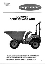 agrimac DH-400 AHG Series Instruction And Maintenance Manual