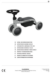 Hudora 10911 Instructions On Assembly And Use