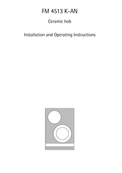 AEG FM4513KAN Installation And Operating Instructions Manual