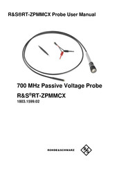 Rohde & Schwarz RT-ZPMMCX User Manual