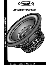 Bazooka Marine MAW1004 Installation Manual