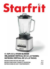 STARFRIT 024335 Instructions For Use And Care Manual