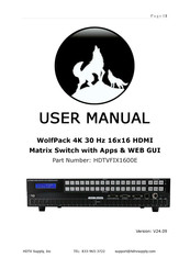 HDTV Supply WolfPack HDTVFIX1600E User Manual