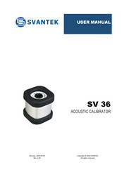 Svantek SV 36 User Manual