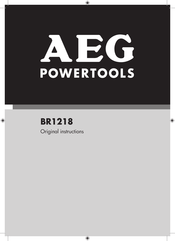 AEG BR1218 Original Instructions Manual