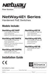 Altronix NetWay4E1X Installation Manual