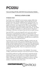 Contemporary Controls PCI20EX-485D Installation Manual