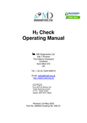 MD Diagnostics H2 Check Operating Manual