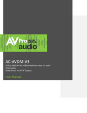 AV Pro Edge AC-AVDM-V3 User Manual