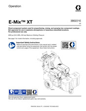 Graco E-Mix XT Operation Instructions Manual