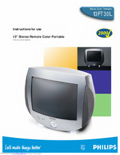 Philips 13PT30L Instructions For Use Manual