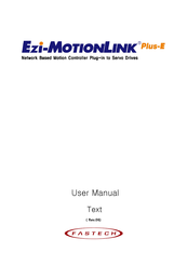 Fastech Ezi-MotionLink Plus-E User Manual