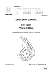 Pronar GO800 Operator's Manual
