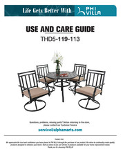 PHI VILLA THD5-119-113 Use And Care Manual