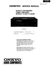 Onkyo TX-890 Service Manual