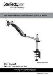 StarTech.com 1MP1ACG-MONITOR-ARM User Manual