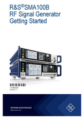 Rohde & Schwarz 1419.8888.02 Getting Started