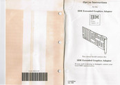 IBM Extended Graphics Adapter Instructions Manual