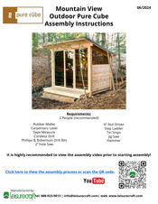 Dundalk LeisureCraft Pure Cube Mountain View Assembly Instructions Manual