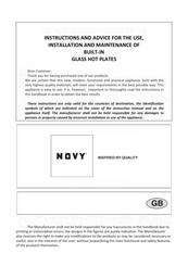 Novy 1918 Instructions And Advice For The Use, Installation And Maintenance