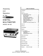 Heathkit IM-102 Assembly And Operation Manual
