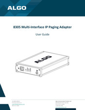 Algo 8305-IC User Manual