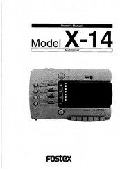 Fostex X-14 Owner's Manual