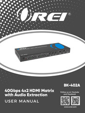 REI BK-402A User Manual